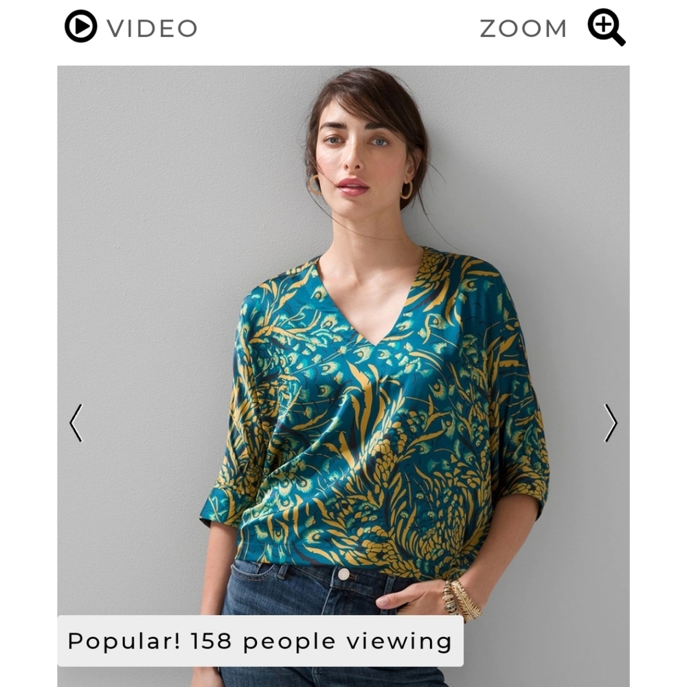 WHBM Kimono style blouse